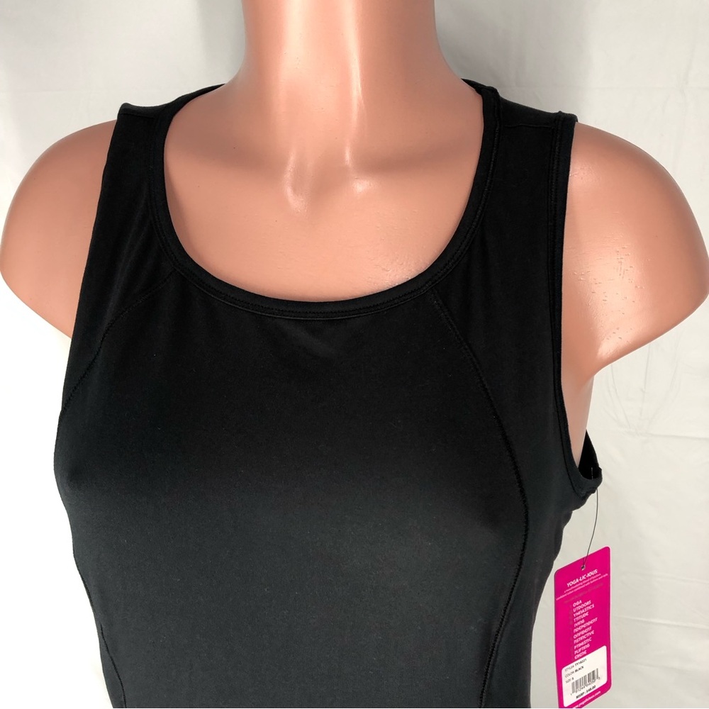 New Yogalicious Women's Black Sleeveless - Picture 5 of 14